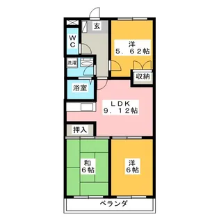 DWELL MANZO【3階】の間取り