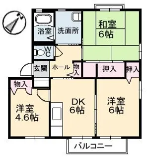 イーストパーク C棟【2階】の間取り