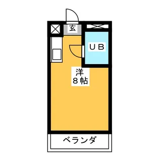 ビラ三秀植田【1階】の間取り