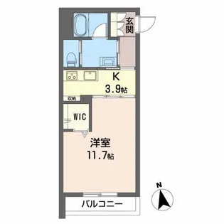 ベレオ小坂本町【1階】の間取り