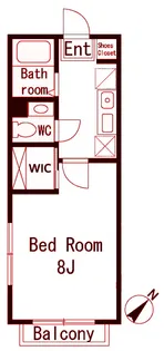 SEA FLAT【2階】の間取り
