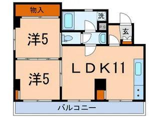 ヴィラ芝宮【3階】の間取り