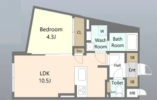AGRACES小竹向原(アグレイシス小竹向原)【3階】の間取り