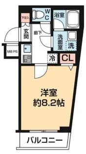 マーロ羽田【1階】の間取り