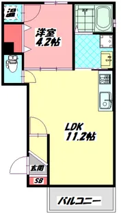 アベリア清水【3階】の間取り