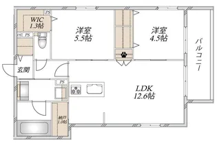 ルミエール西横浜【3階】の間取り