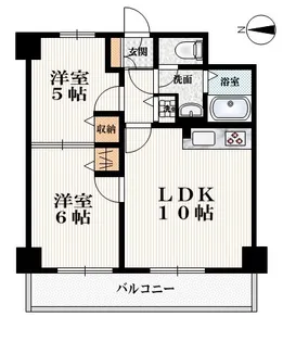 プレミール・オークス【5階】の間取り