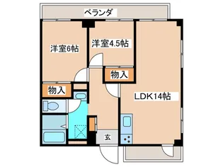 ジョイ相模大野【6階】の間取り