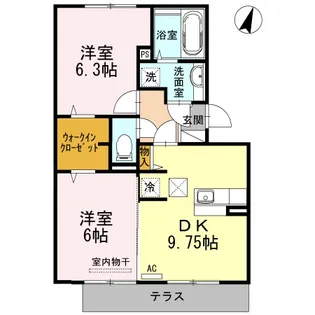 アーバンメロウ【1階】の間取り