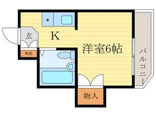 グラシィオ中久世【4階】の間取り