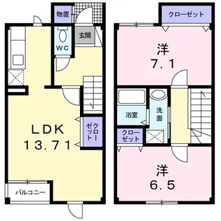 セレーノ【1階】の間取り