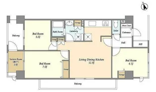 アーバンライフ目白駅前【6階】の間取り