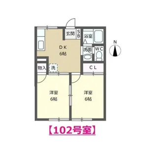 ル・セル プレジール【1階】の間取り