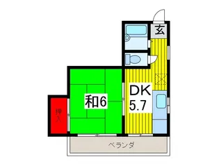仲町ハイム【3階】の間取り