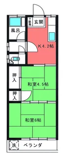 丸石荘【2階】の間取り