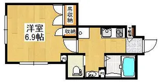 フォルストハイム中野【1階】の間取り