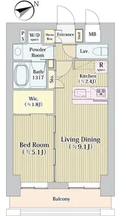 キングストンパレス立川【3階】の間取り