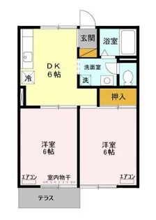 シェリールアタゴ II【1階】の間取り