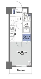 プライムメゾン八丁堀【4階】の間取り