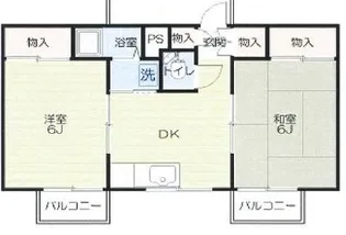 ドリーム河辺【2階】の間取り