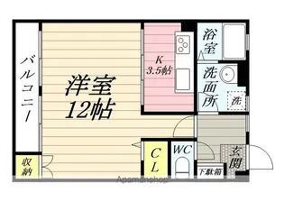 早苗ビル【4階】の間取り
