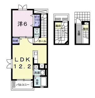 グラース【3階】の間取り