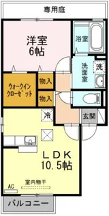 コーポKC棟【1階】の間取り