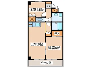 クレストアゼリア【3階】の間取り