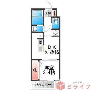 REGIES近大southII【1階】の間取り