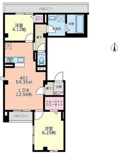経堂マンション【4階】の間取り