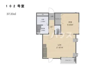 ラウレア本中山【1階】の間取り