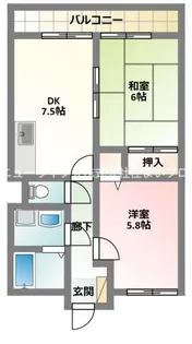 ベルヴィルシー棟(ベルヴィルC棟)【2階】の間取り