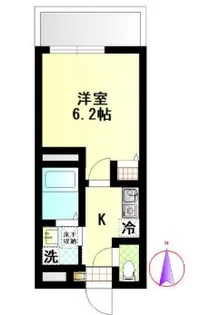 アース武蔵小杉【1階】の間取り