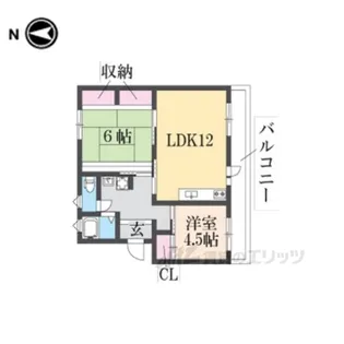 山田池住宅11号棟【2階】の間取り