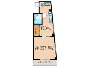 キャッスル アサヒ【2階】の間取り