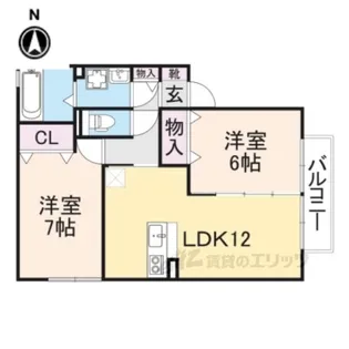 グランシャリオ2【2階】の間取り