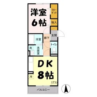 ボナールシェソワ西ノ杜【3階】の間取り