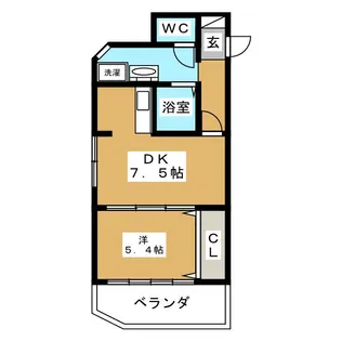 ストークハイム三田【4階】の間取り
