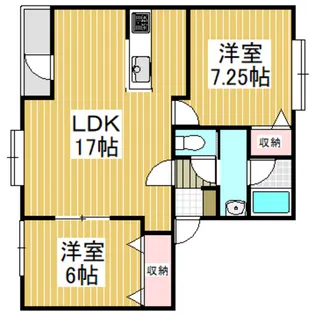 カーサピーノ【1階】の間取り