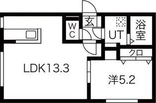 フォレスト月寒東【4階】の間取り