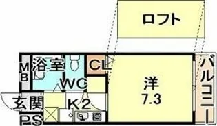 DS正雀【3階】の間取り