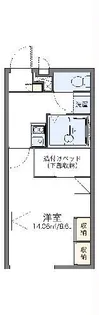 レオパレス檜木並【1階】の間取り