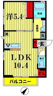 ブランドール押上【2階】の間取り