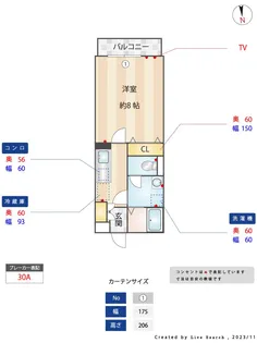 エバーグリーン【1階】の間取り