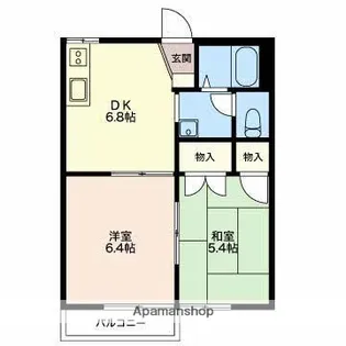 グローリーハウス【2階】の間取り