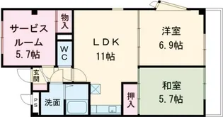 ウィル篠崎【1階】の間取り