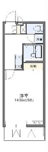 レオネクストリバーシティ本町【2階】の間取り