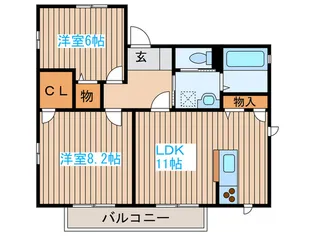 スターブルK【1階】の間取り