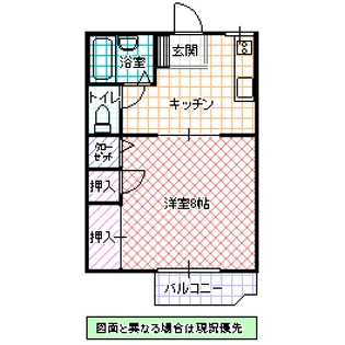 見川パークハイム III【1階】の間取り