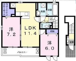 エスポワール【2階】の間取り